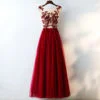 bridesmaid dress red 0669-01
