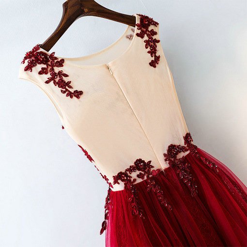 bridesmaid dress red 0669-05