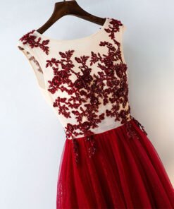 bridesmaid dress red 0669-05
