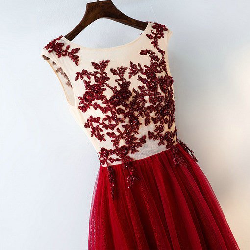 bridesmaid dress red 0669-05