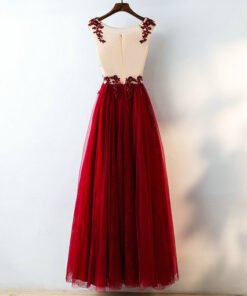 bridesmaid dress red 0669-05