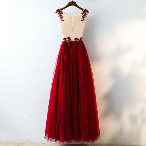 bridesmaid dress red 0669-05