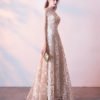 champagne prom dress 0661-04