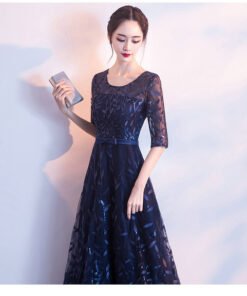 dark blue prom dress 0660-02