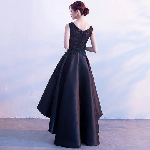 high low black cocktail dress 066301