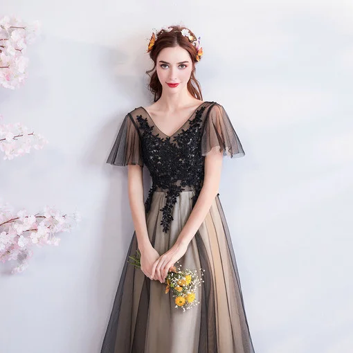 party dress black 0657-03