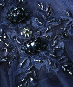 prom dress dark blue 0656-01
