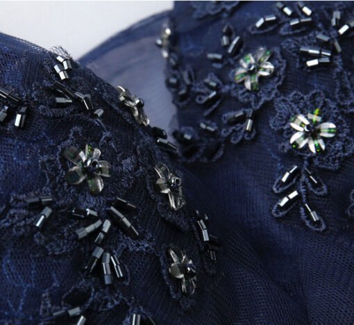 prom dress dark blue 0656-02