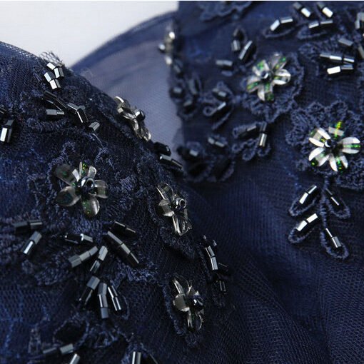 prom dress dark blue 0656-02