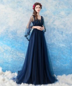 prom dress dark blue 0656-06