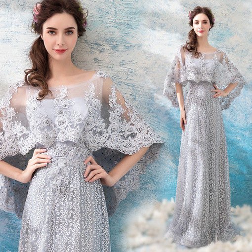 prom dress lace 0655-09