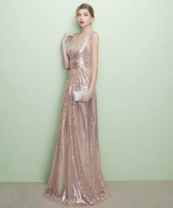 v neck evening dress 0670-01