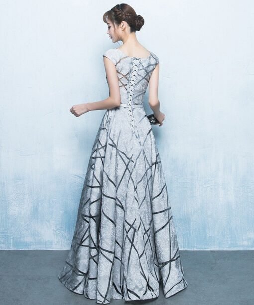 Silver party dress 0700-01