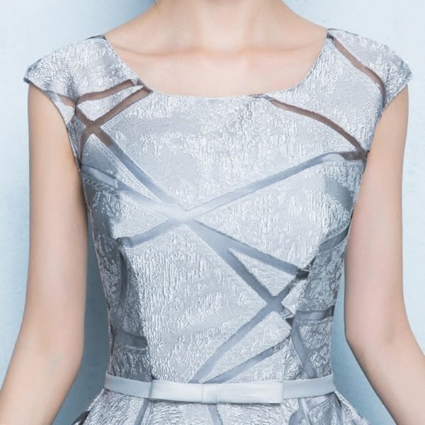 Silver party dress 0700-02