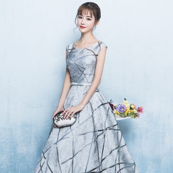 Silver party dress 0700-03