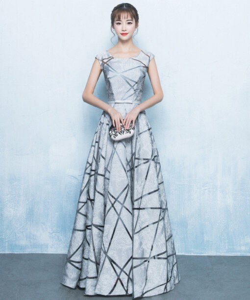 Silver party dress 0700-04