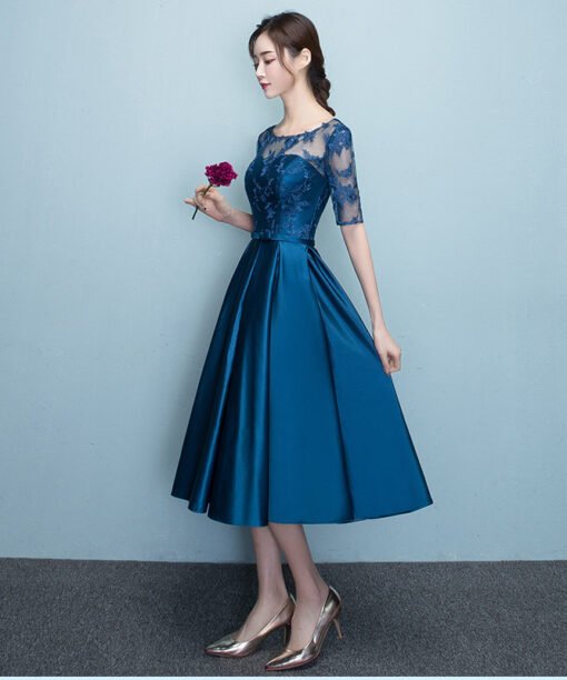 cocktail dress blue 0696-02