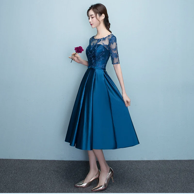 cocktail dress blue 0696-02