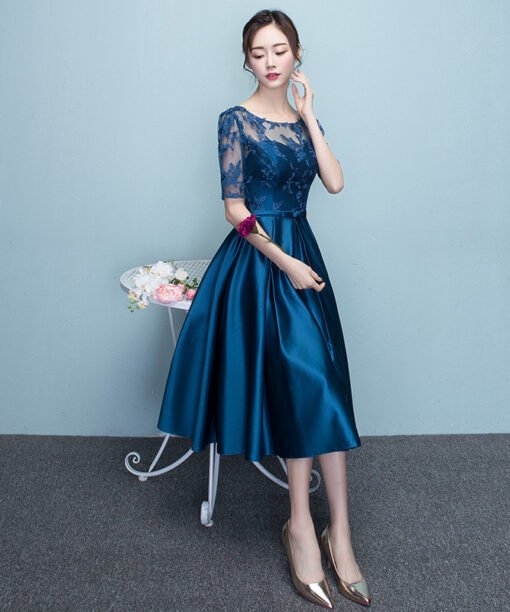 cocktail dress blue 0696-03