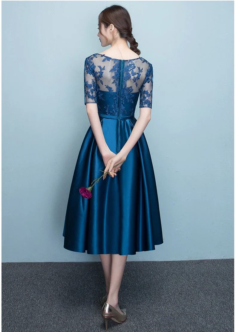 cocktail dress blue 0696-04