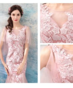 evening dress pink 0679-04