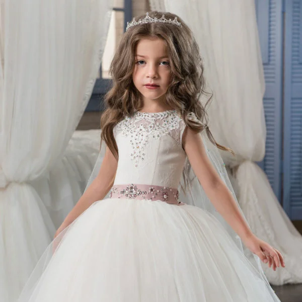 White Flower Girl Dress - Flower Girl Dress For Less