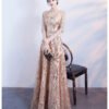 gold prom dress long 0708-01