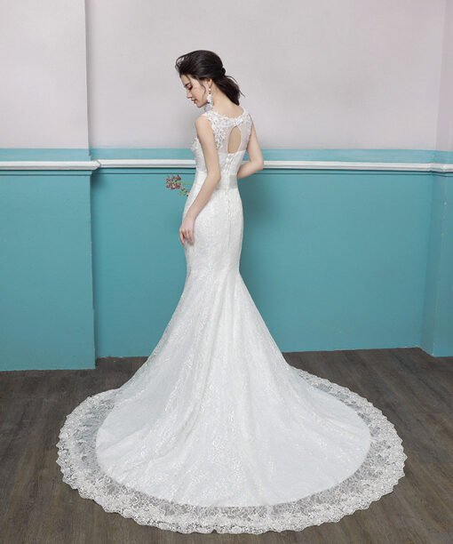 lace wedding dress mermaid 0687-11