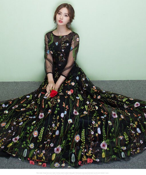 long party dress 0702-02