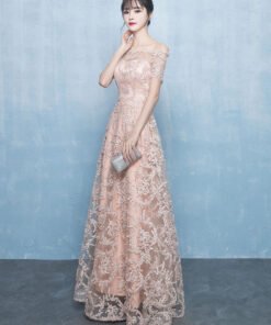 pink party dress 0698-01