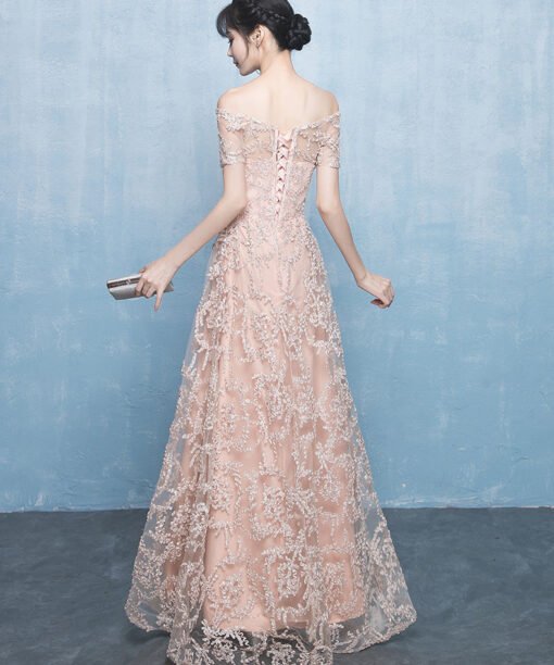 pink party dress 0698-02