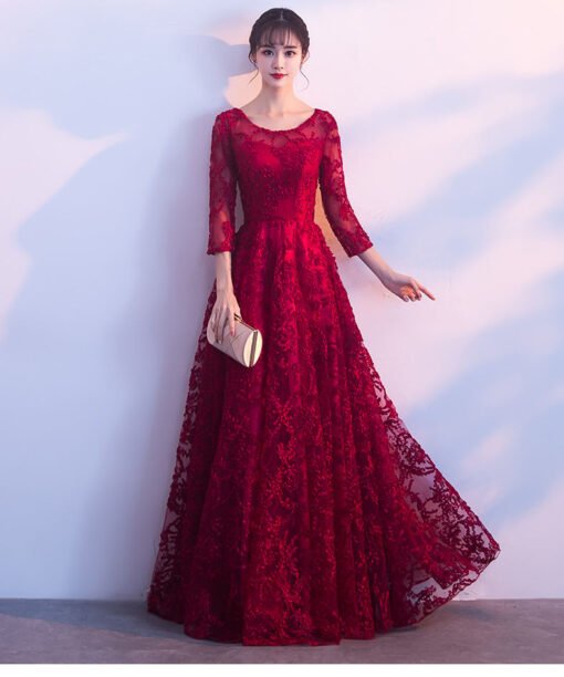 red party dress 0697-03