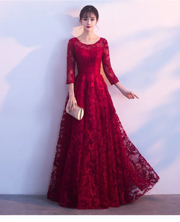 red party dress 0697-03