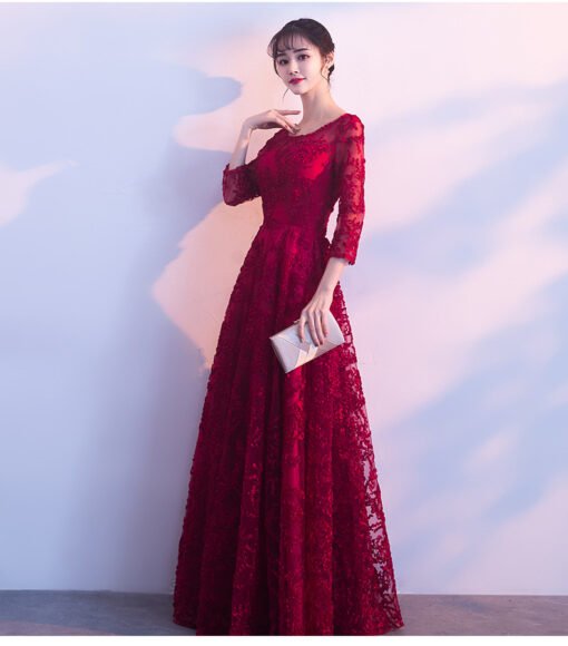 red party dress 0697-05