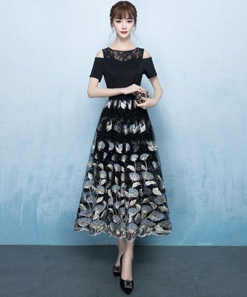 tea length dress 0701-01