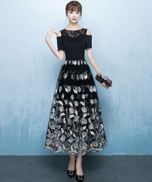 tea length dress 0701-05