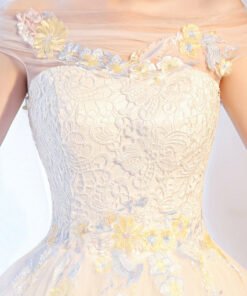 wedding dress ball gown lace 0685-03