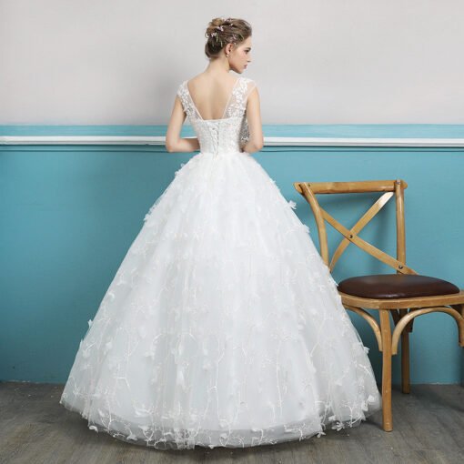 wedding dress floor length 0694-02
