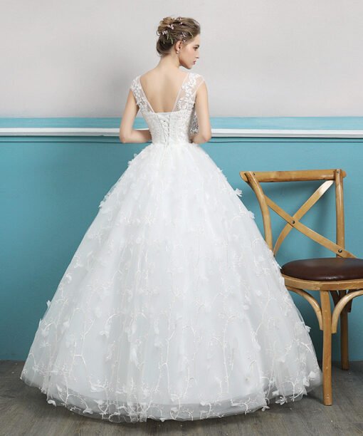 wedding dress floor length 0694-02