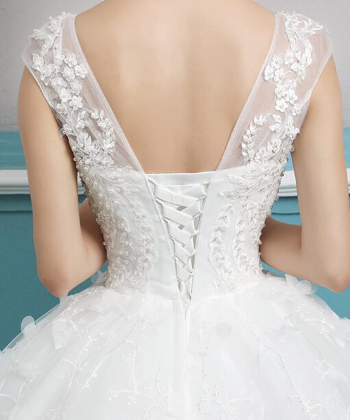 wedding dress floor length 0694-04