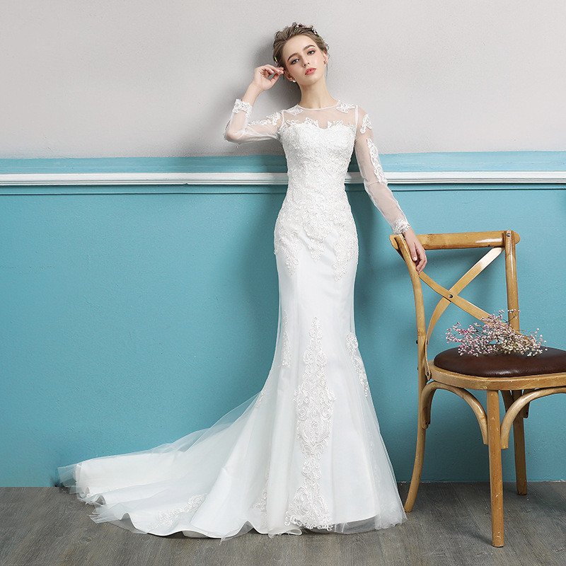 mermaid lace bridal gowns