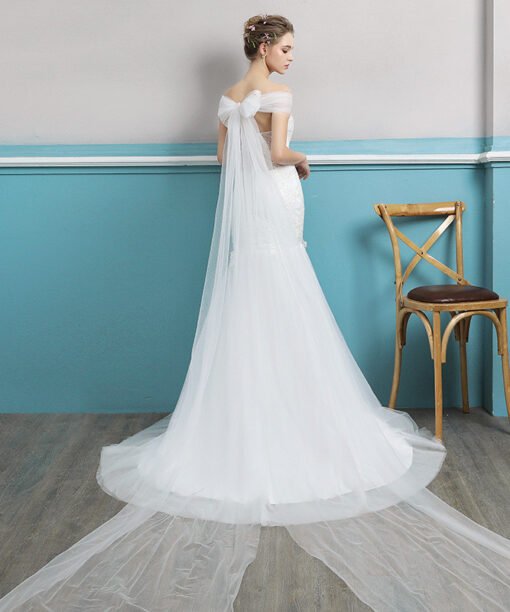 wedding dress mermaid ivory 0692-01