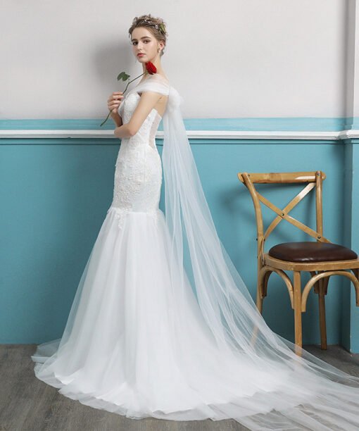 wedding dress mermaid ivory 0692-05