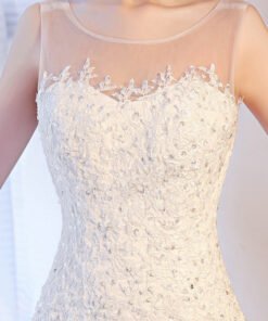 wedding dress mermaid lace 0684-02