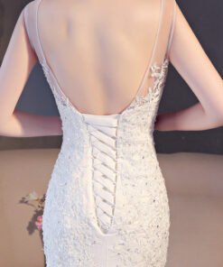 wedding dress mermaid lace 0684-07
