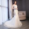 wedding dress mermaid lace 0684-08