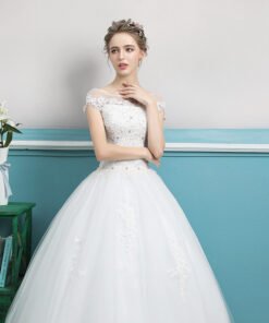 wedding dress short sleeves 0695-05