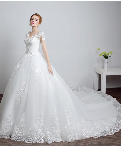 wedding dress trains 0691-01