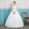 wedding dress with cape 0693-04
