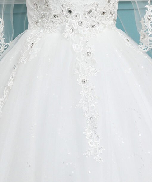 wedding dress with cape 0693-09